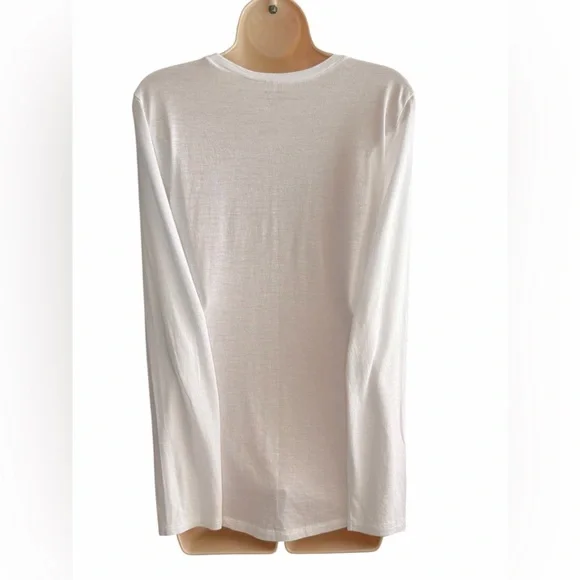 Vince White Little Boy Long Sleeve Crew Neck Top Size L – Pima Cotton Modal - Picture 8 of 9